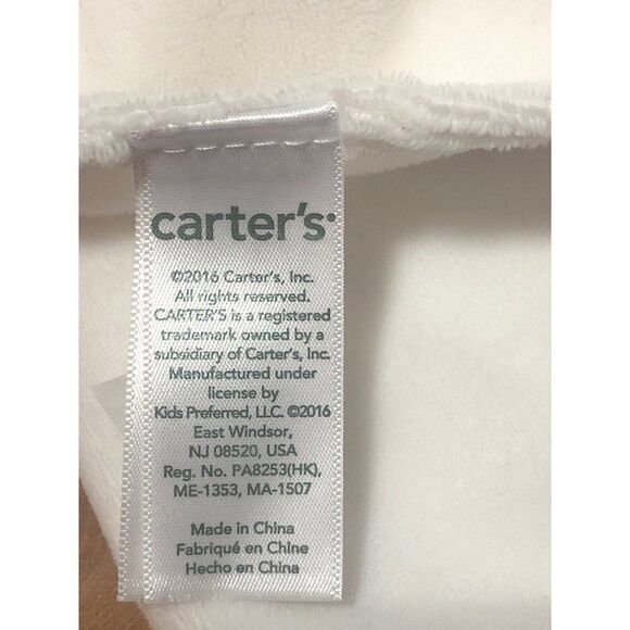Carter's Lamb White Pacifier Holder Baby Security Blanket Lovey Plush - Picture 3 of 3